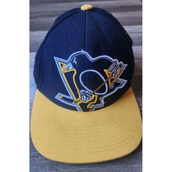 VINTAGE ZEPHYR PITTSBURGH PENGUINS SNAPBACK HAT‎ ADJUSTABLE LARGE FRONT LOGO NHL - Picture 1 of 6